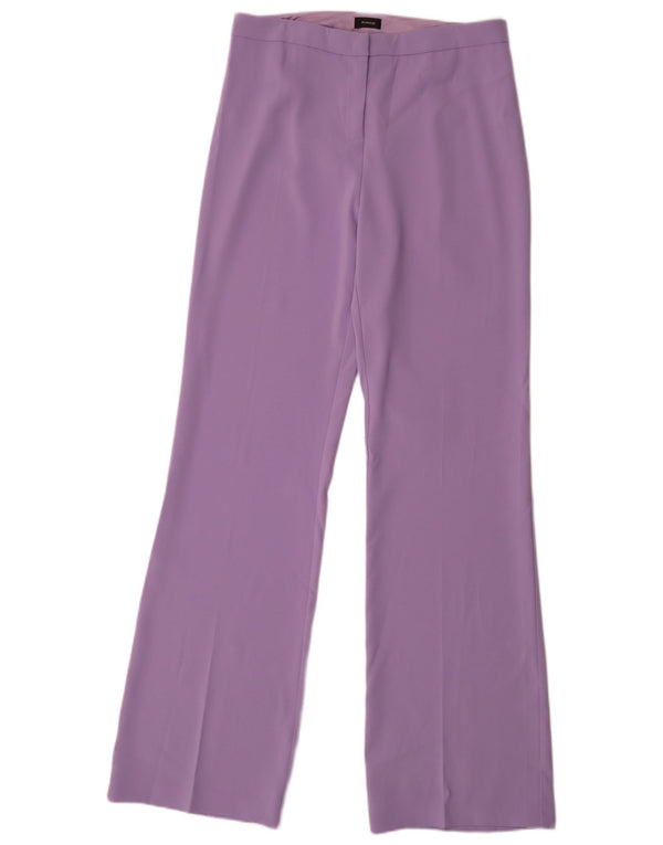 Spodnie damskie Pinko Bootcut UK 14 Large W34 L35 Fioletowy poliester