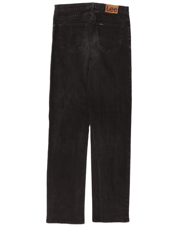 Damskie jeansy Lee Brooklyn Straight W34 L36 Czarne bawełniane