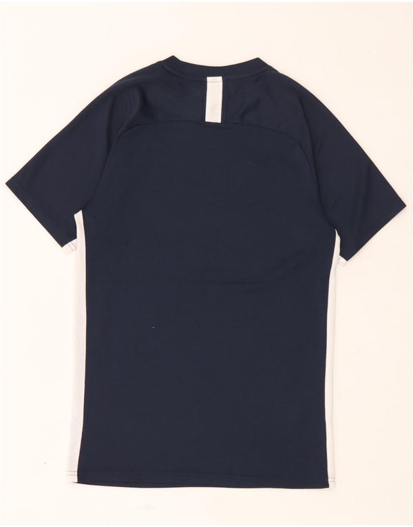 Męski T-shirt Nike Dri Fit, mały, granatowy, z blokami kolorów