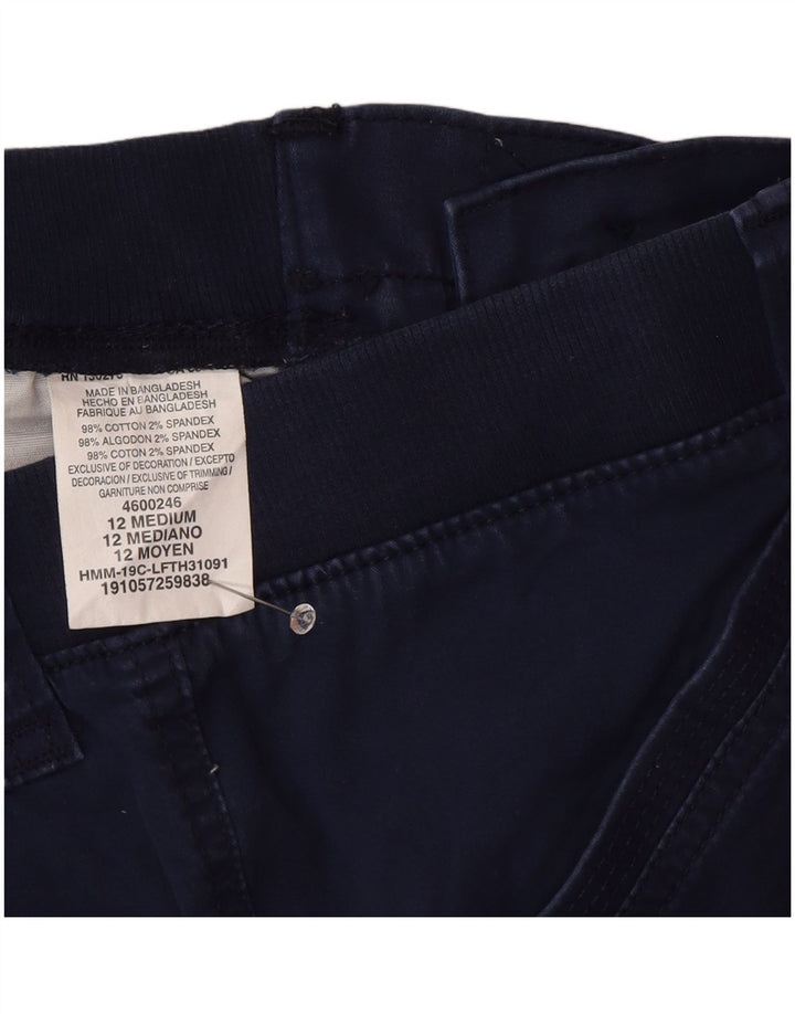 Damskie spodnie cargo Lee ze średnim stanem US 12 Large W32 L22 granatowe
