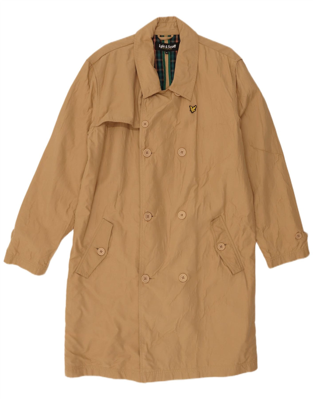 Męski trencz Lyle & Scott UK 42 XL, beżowy poliester
