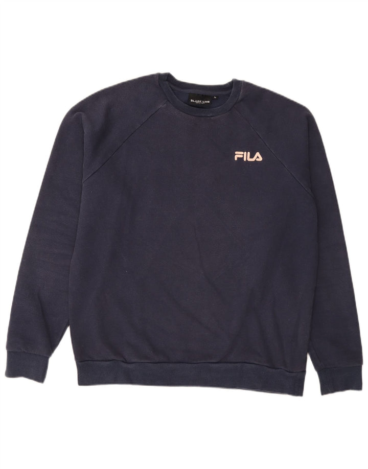 Bluza męska Fila, duża, granatowa, bawełniana