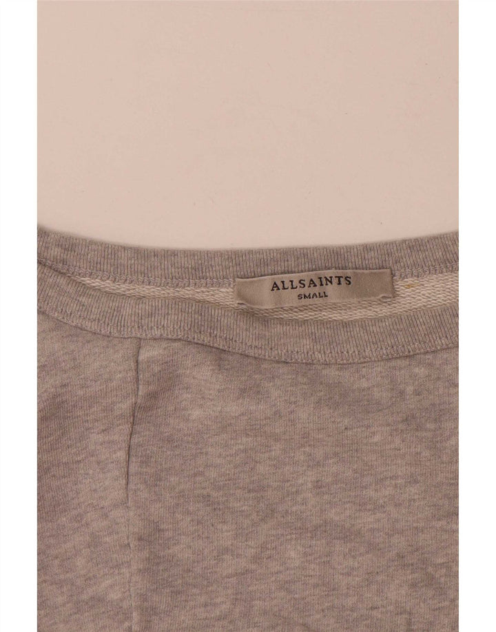 Damska bluza oversize All Saints UK 10, mała, szara bawełna