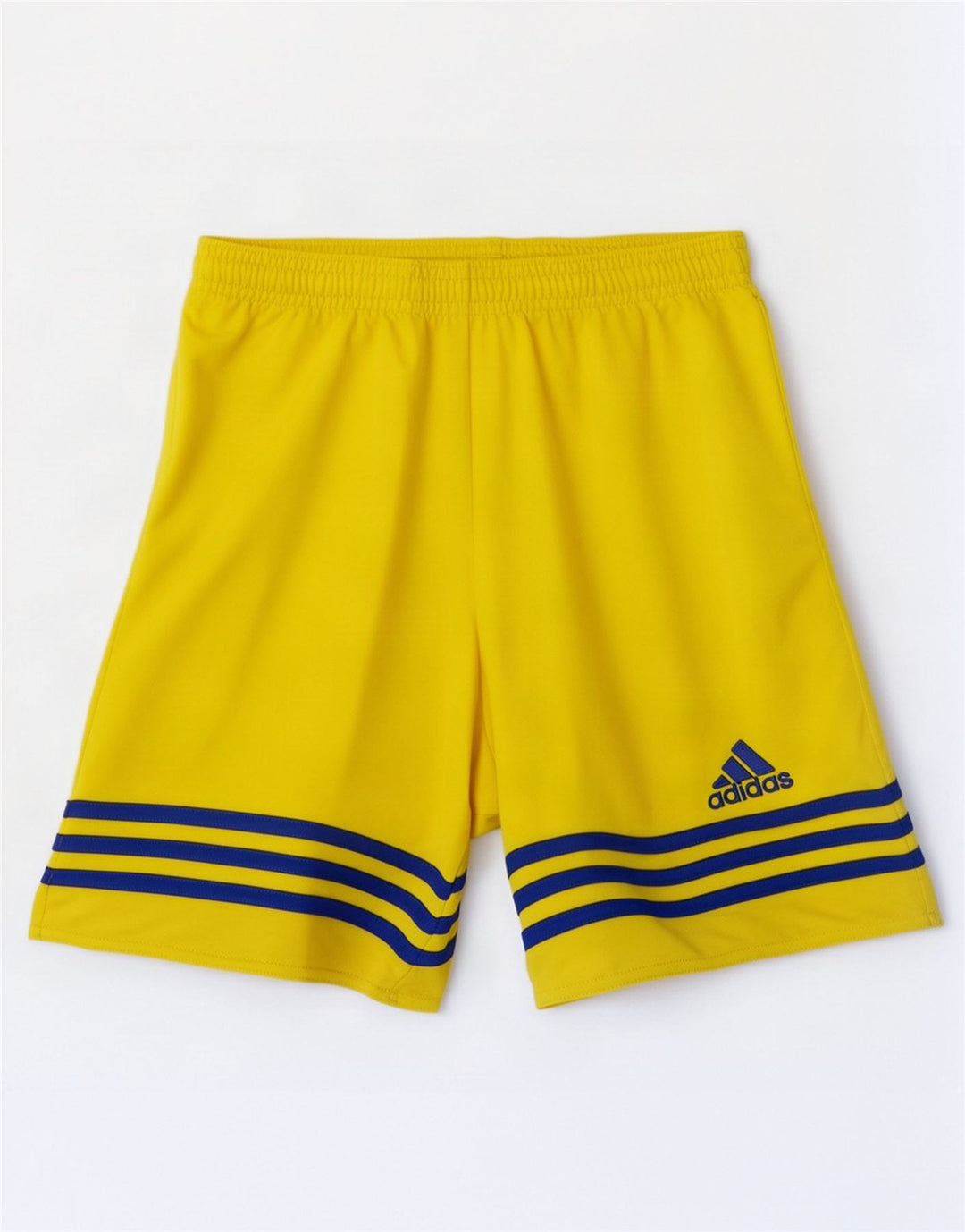 Męskie spodenki sportowe Adidas Climalite, małe, żółte, poliestrowe