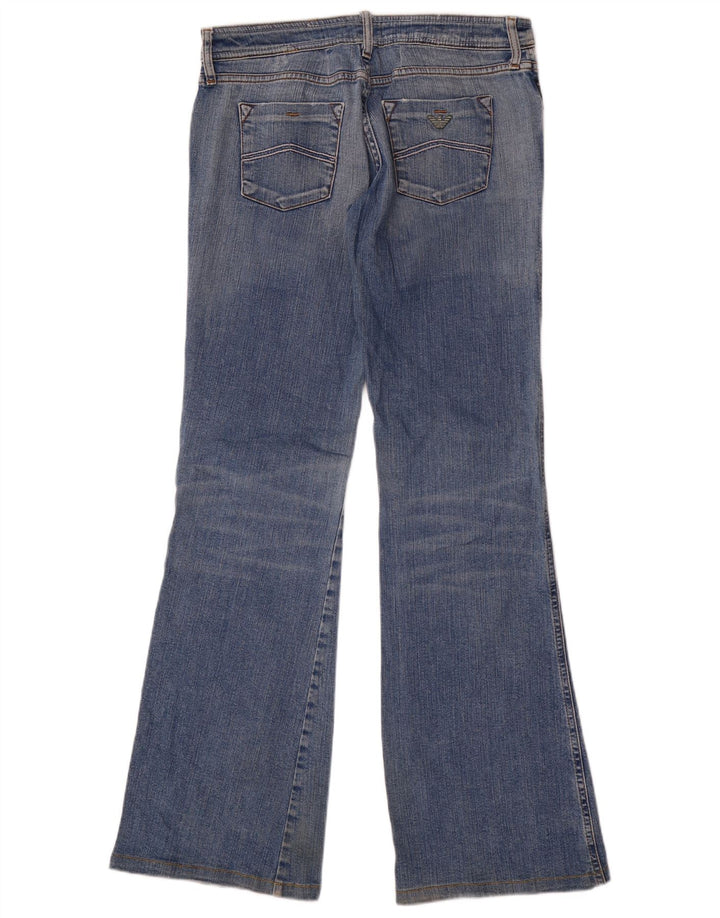Damskie jeansy Bootcut Armani W29 L34 niebieskie