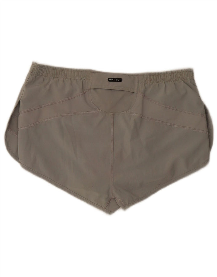 Damskie spodenki sportowe Nike Dri Fit UK 10, małe, szare, poliestrowe