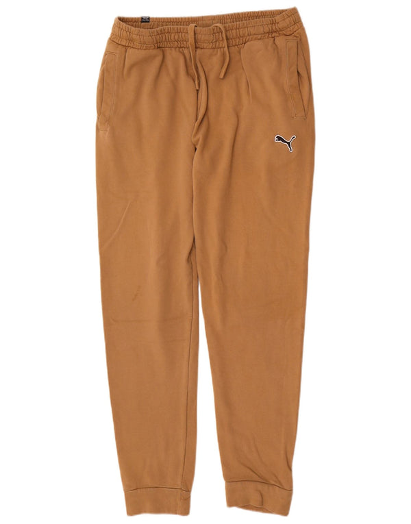 Puma Mens Tracksuit Trousers Joggers Large Brown Cotton