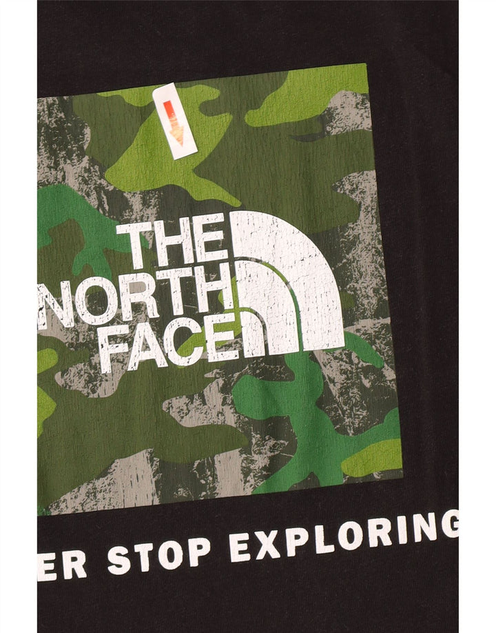 Męski T-shirt z grafiką The North Face, bawełniany, średni czarny