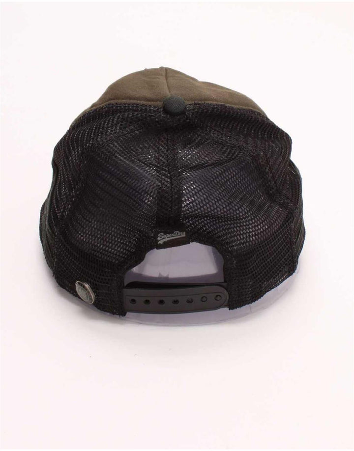 Męska czapka z daszkiem Superdry Graphic Trucker w jednym rozmiarze, khaki, wiskoza