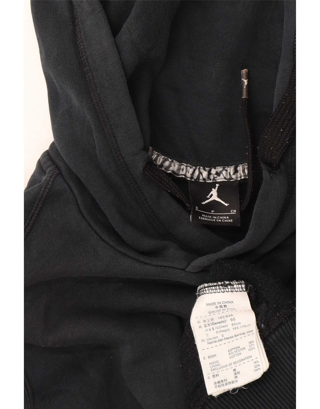 Męski sweter z kapturem Jordan, mały, granatowy, bawełniany