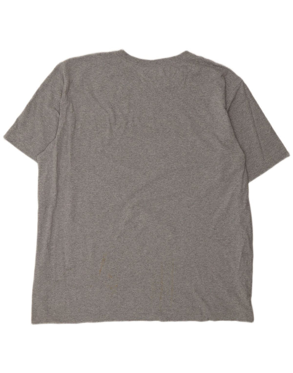 Męski T-shirt Carhartt o swobodnym kroju z grafiką, 2XL, szara bawełna