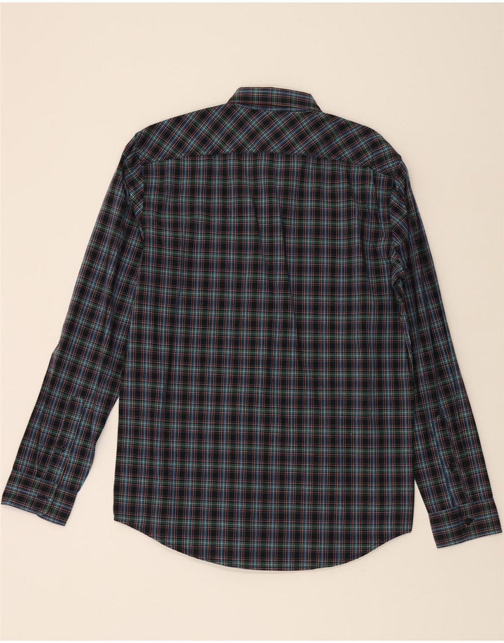 GAP Mens Flannel Shirt XS Navy Blue Check Cotton Vintage Gap and Second-Hand Gap from Messina Hembry 