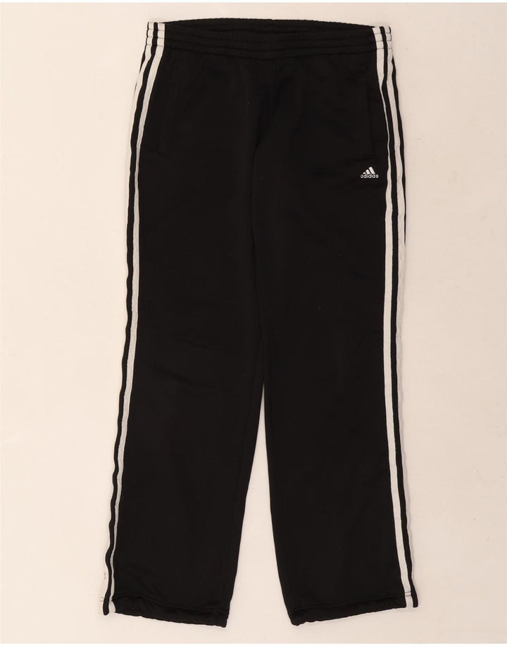 Damskie spodnie dresowe Adidas UK 8/10, małe, czarne, poliestrowe