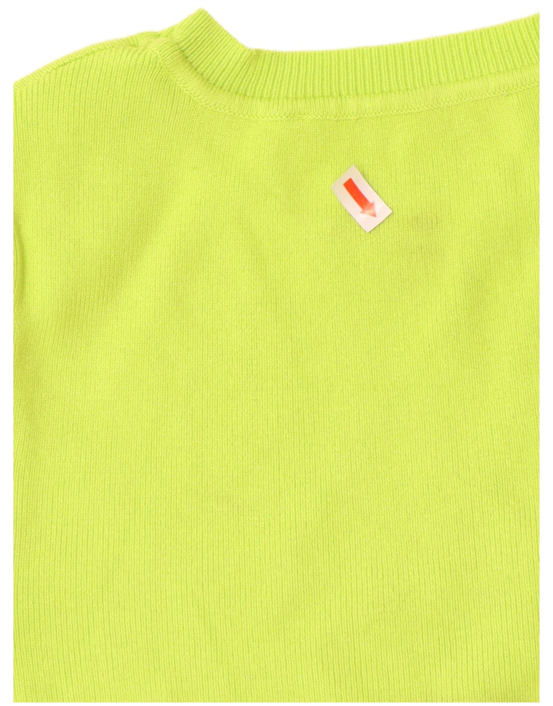 Damski sweter ZARA Crop z krótkim rękawem i dekoltem w łódkę UK 8 Small Green