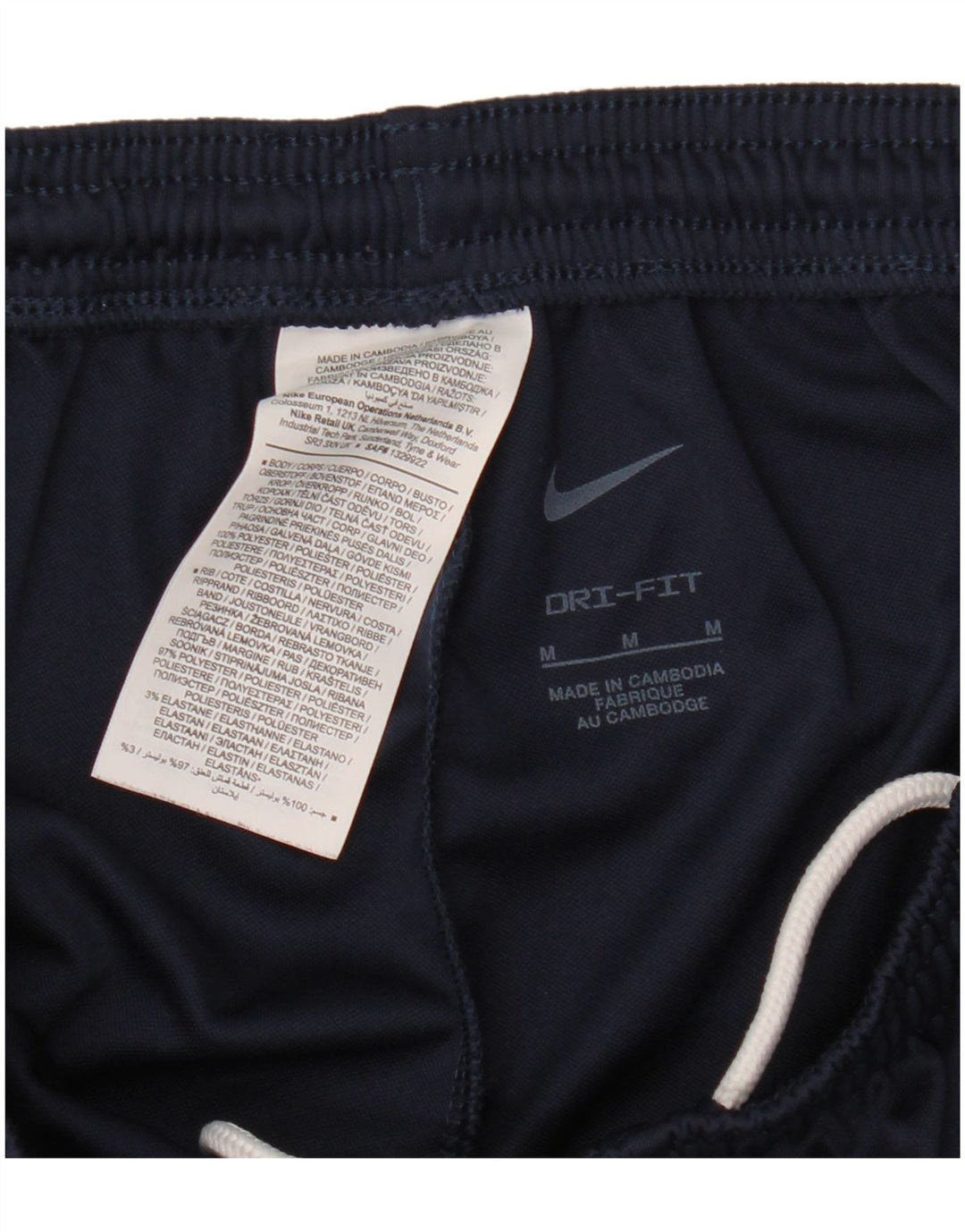 Męskie spodnie dresowe Nike Dri Fit, średni granatowy poliester