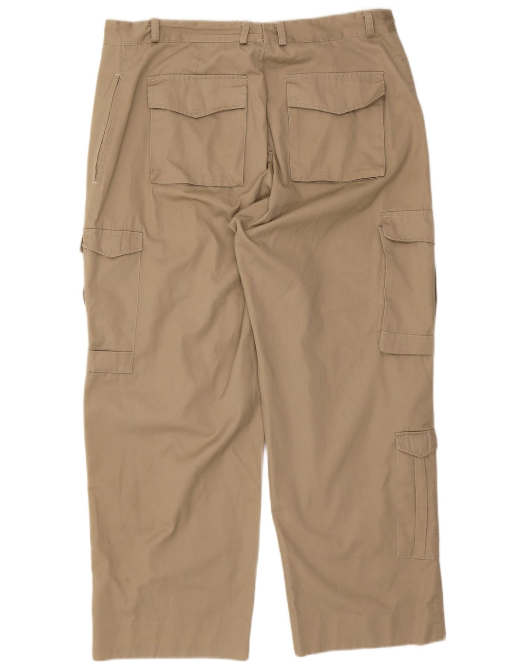 Męskie proste spodnie cargo w stylu vintage W36 L28 Khaki