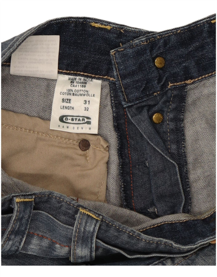 Męskie spodenki jeansowe G-STAR W31 Średnioniebieskie bawełniane