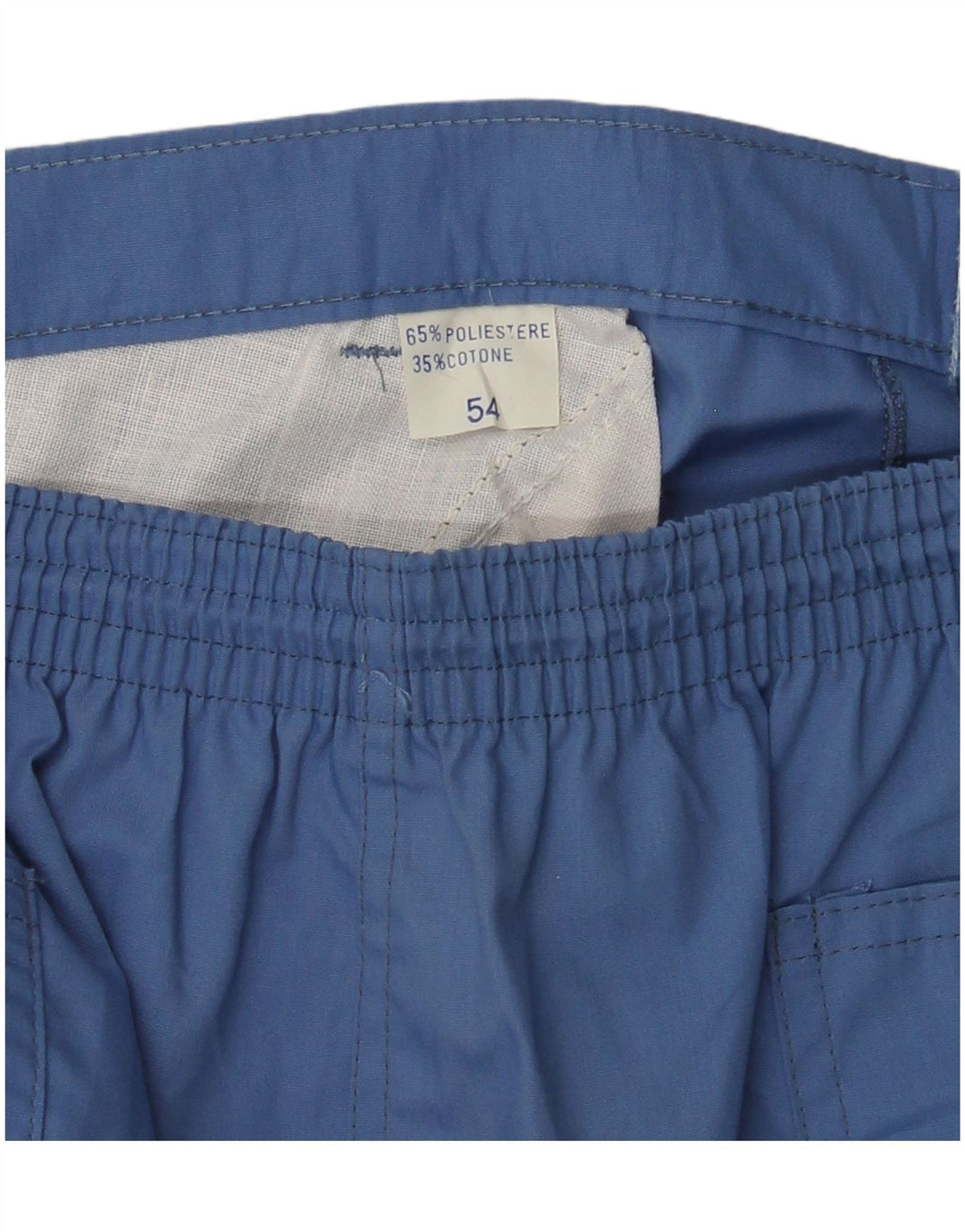 Męskie spodenki chino VINTAGE IT 54 2XL W32 Niebieski poliester