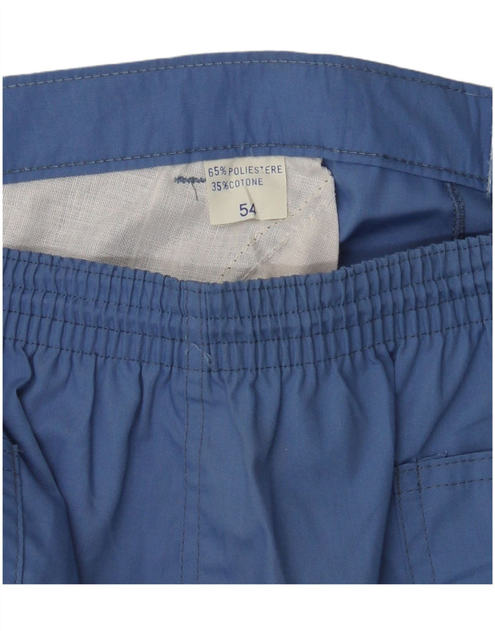 Męskie spodenki chino VINTAGE IT 54 2XL W32 Niebieski poliester