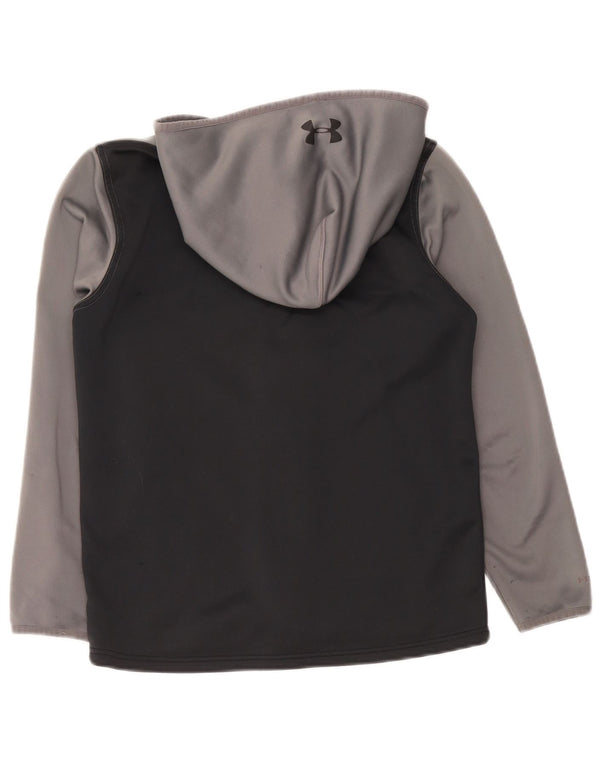 UNDER ARMOUR Chłopięcy sweter z kapturem i zamkiem Cold Gear 11-12 lat, duży, szary