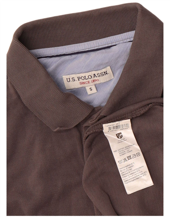US Polo Assn. Męska koszulka polo mała, szara, bawełniana