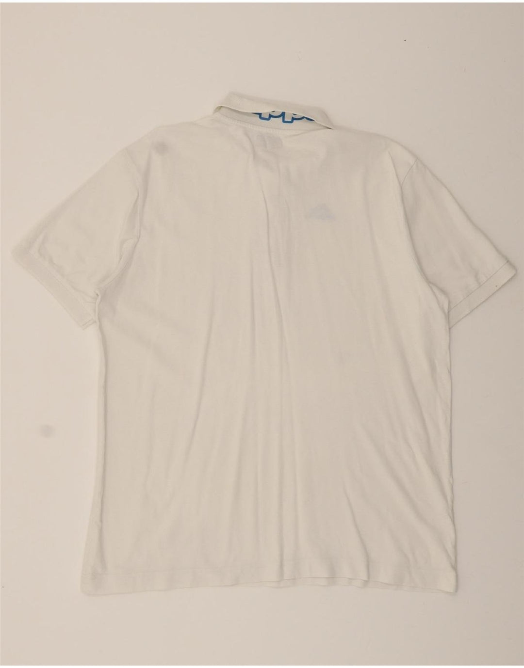 KAPPA Mens Polo Shirt 2XL White Cotton Vintage Kappa and Second-Hand Kappa from Messina Hembry 