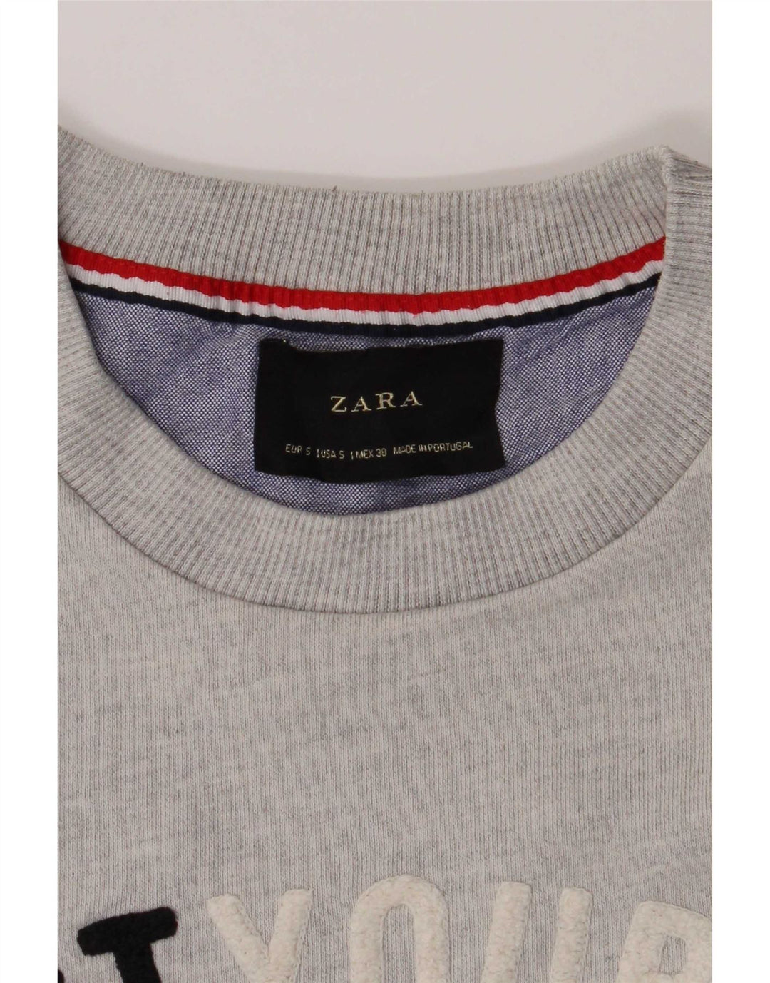 Męska bluza z grafiką Zara, mała, szara