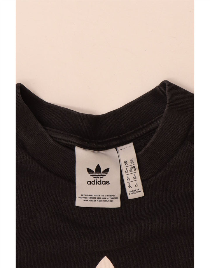 Adidas Męska bluza graficzna Jumper XS Czarna bawełniana