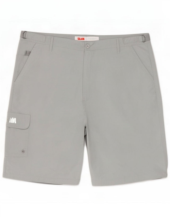 Męskie spodenki cargo Slam 2XL W40 Szary poliester