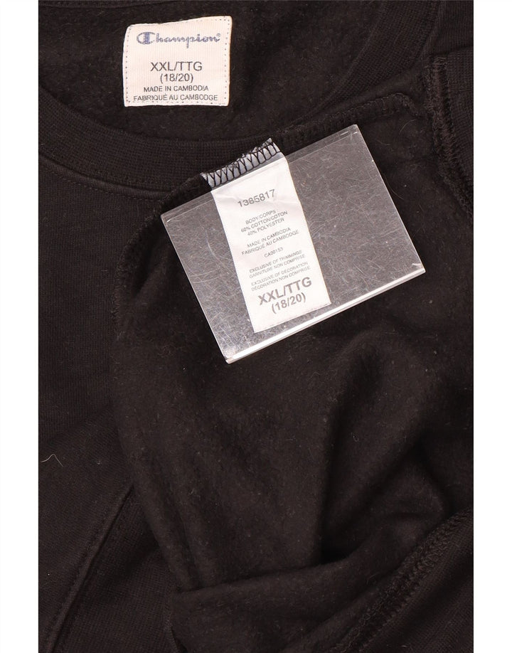Chłopięca bluza z grafiką Champion, 15-16 lat, 2XL, czarna