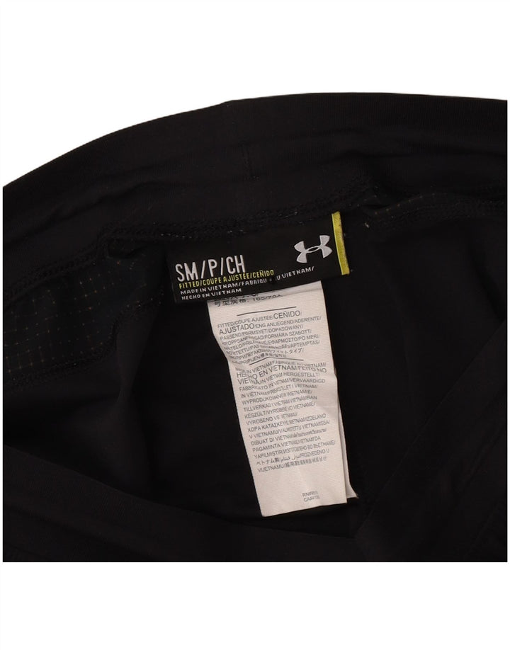 Męskie legginsy o dopasowanym kroju Under Armour, małe, czarne, poliestrowe
