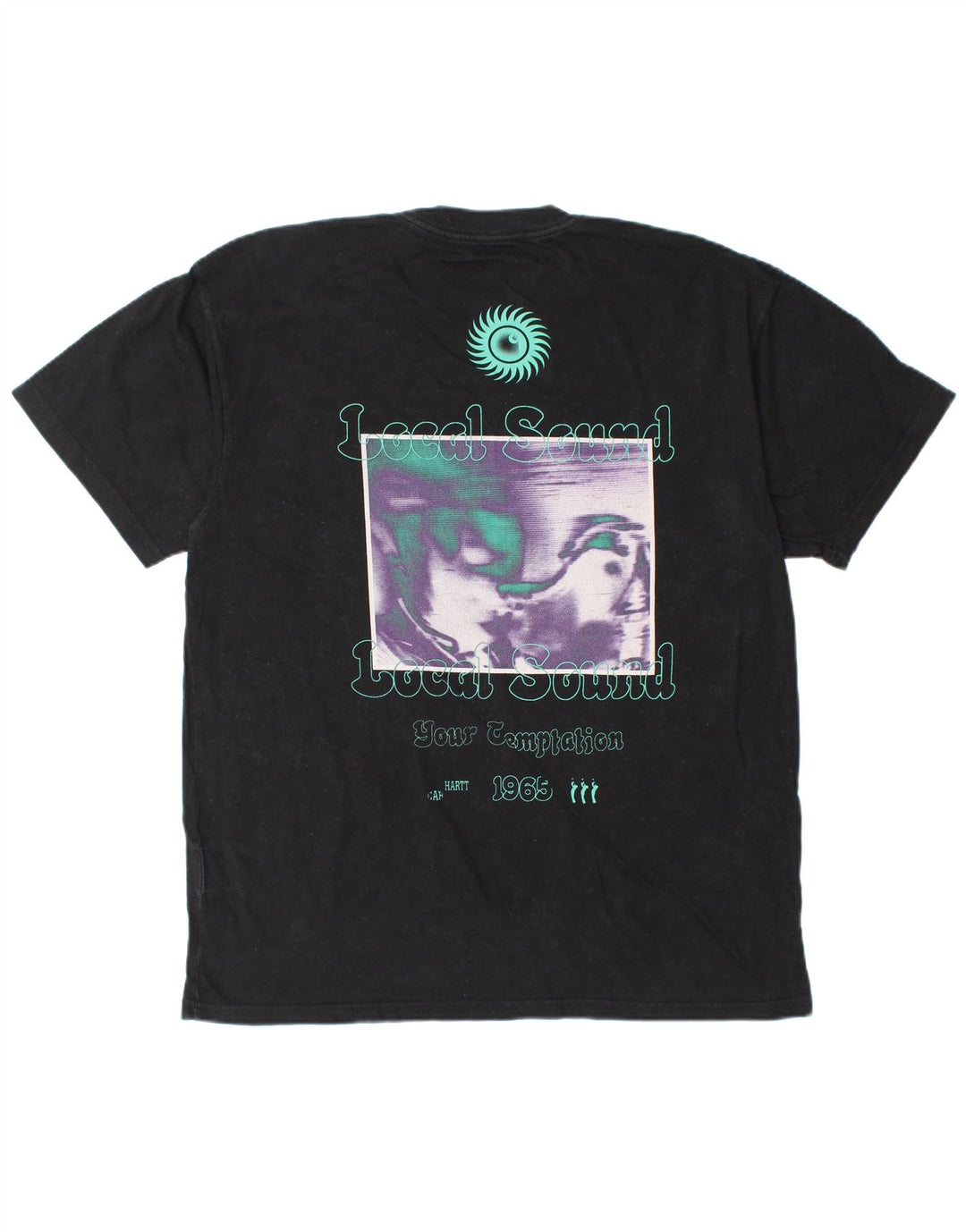 Męski T-shirt z grafiką CARHARTT, duży, czarny, bawełniany