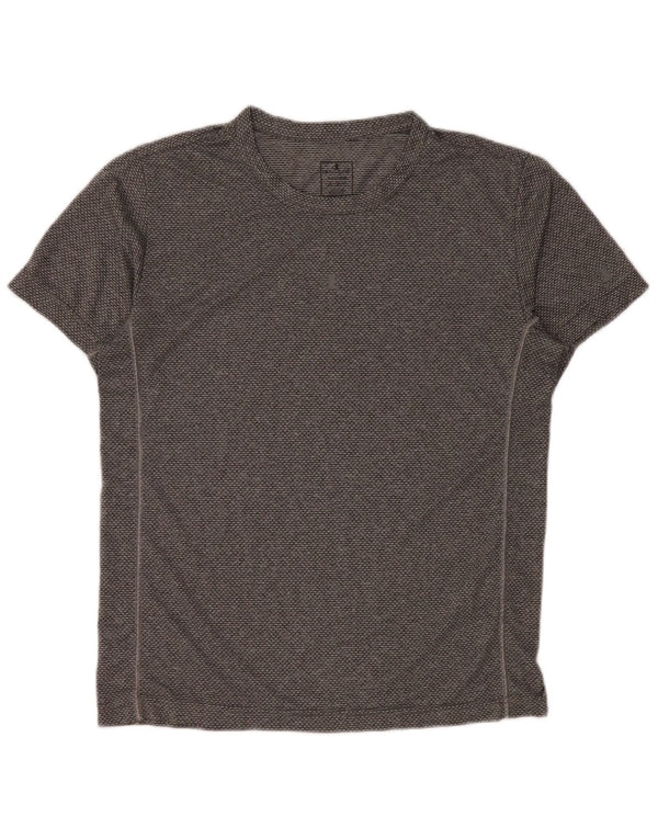 CHAMPION Mens T-Shirt Top Medium Grey Polyester