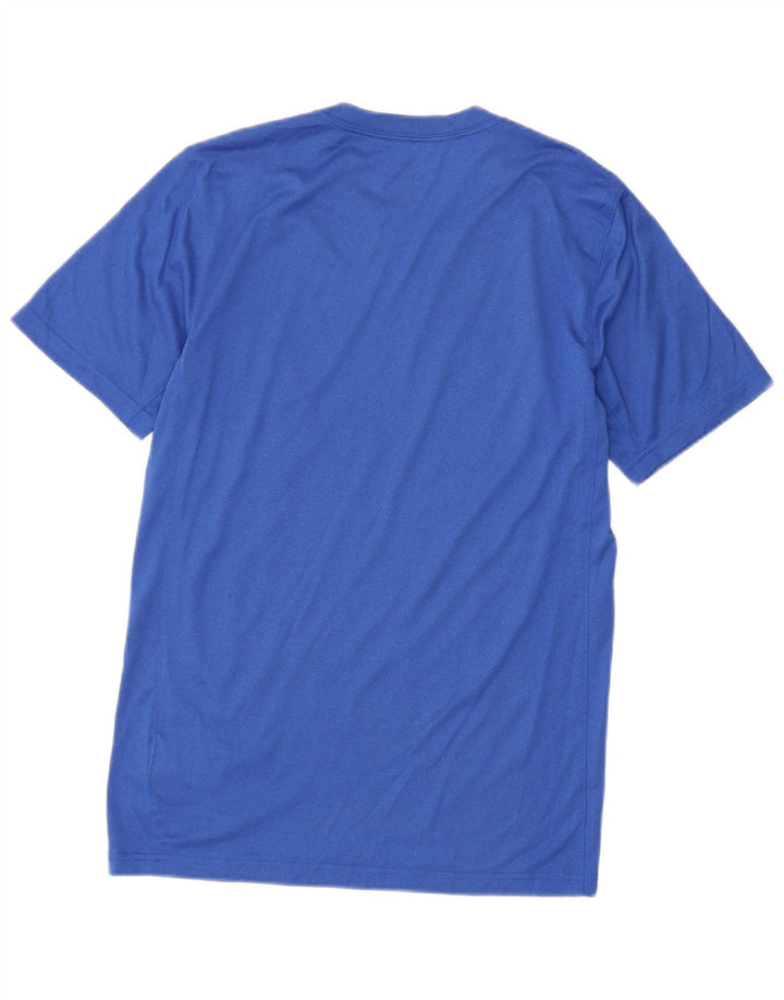 Męski T-shirt Nike Dri Fit, mały, niebieski, poliestrowy