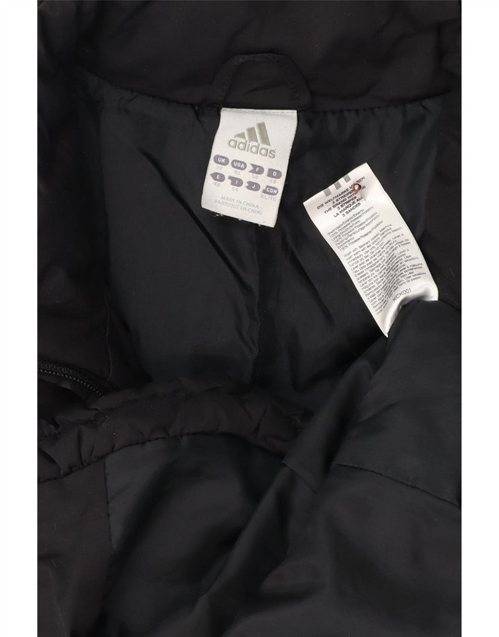 Damska ocieplana kurtka ADIDAS UK 22 3XL Czarny poliester