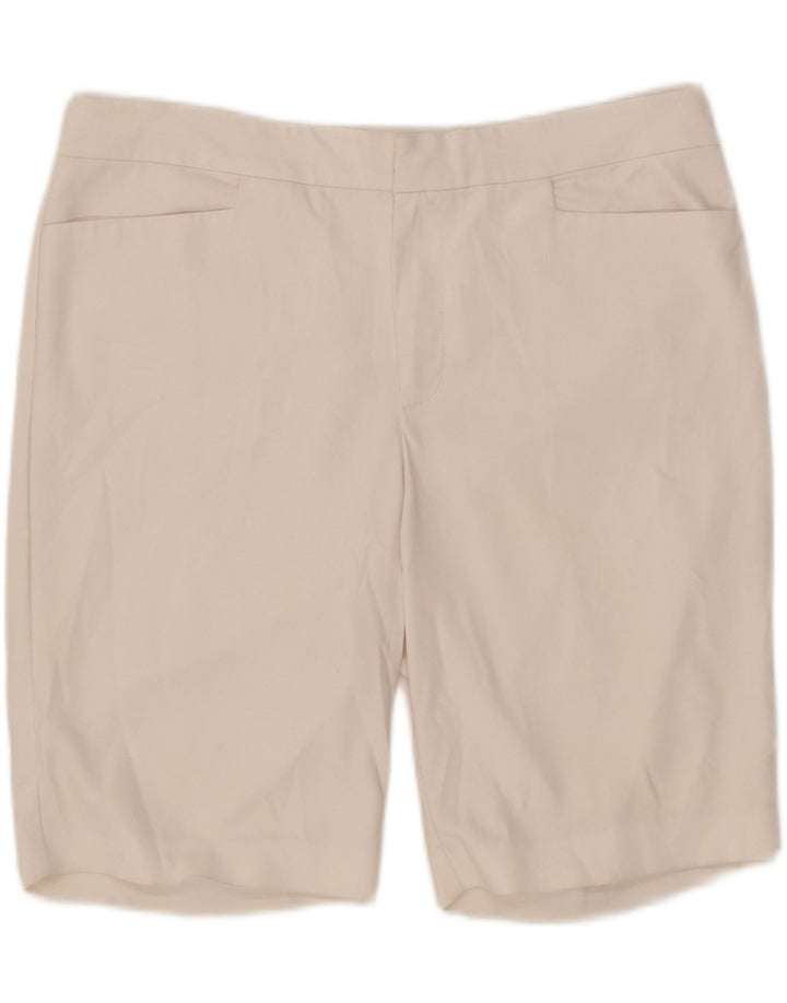 Damskie szorty Chaps UK 16 Large W36 Biała bawełna