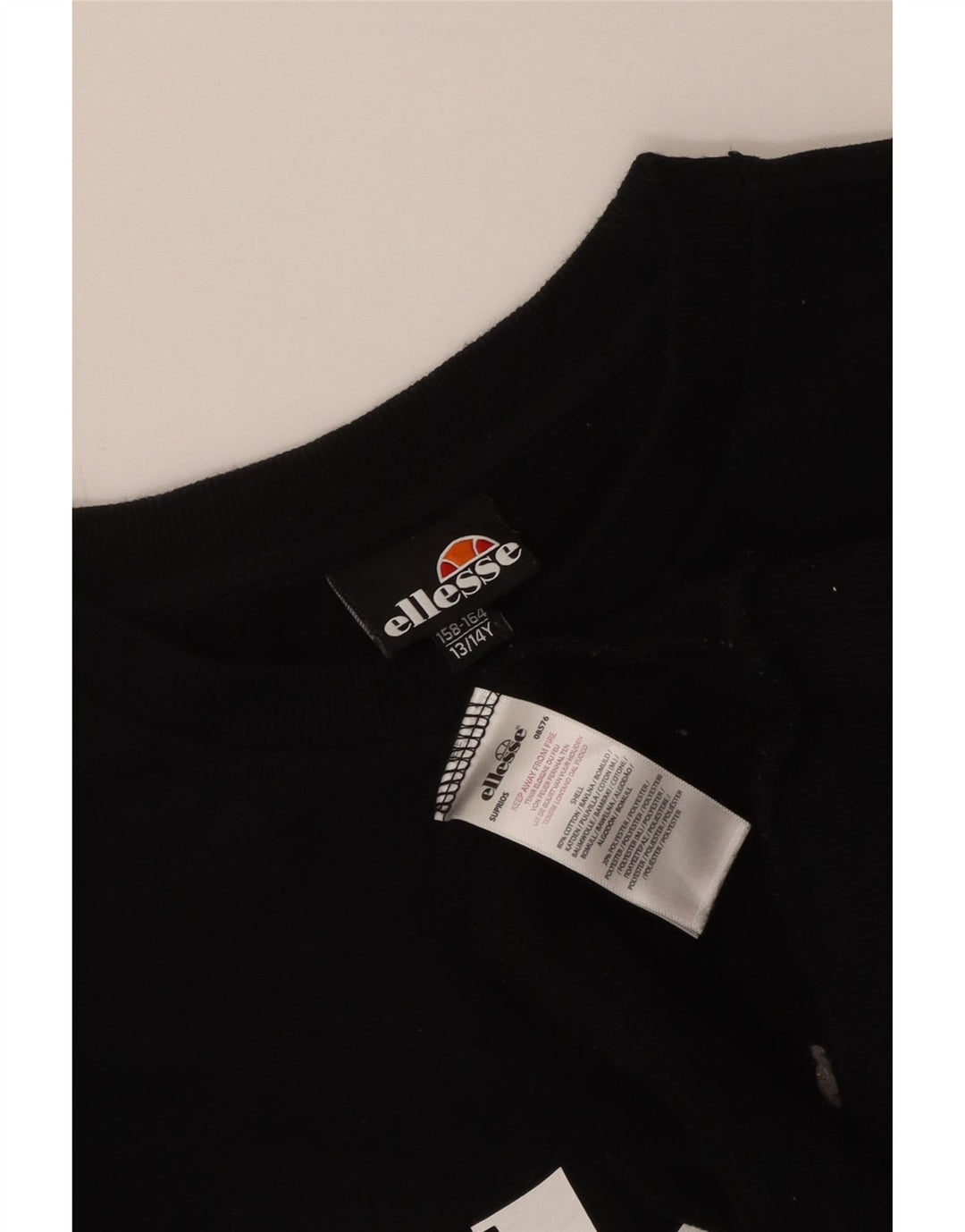 Bluza chłopięca Ellesse z grafiką, 13-14 lat, czarna, bawełniana