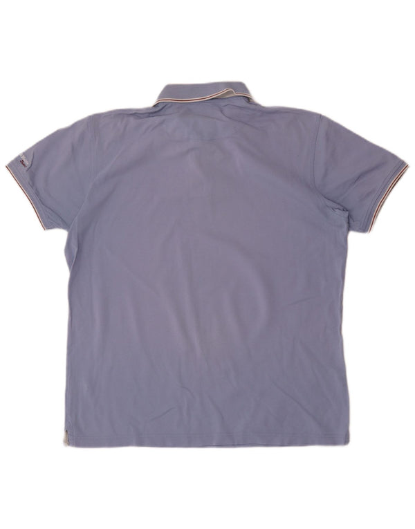 Męska koszulka polo Harmont & Blaine 2XL, niebieska, bawełniana