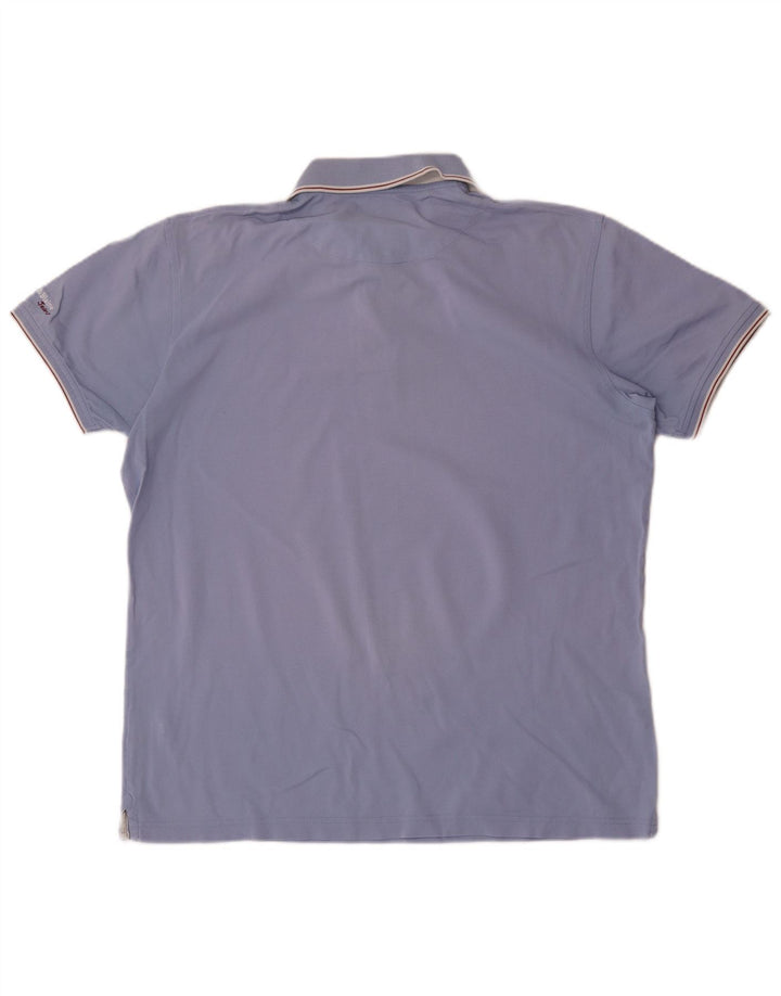 Męska koszulka polo Harmont & Blaine 2XL, niebieska, bawełniana