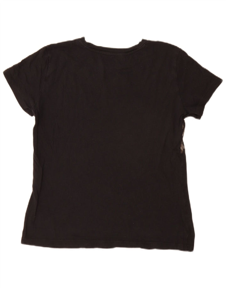 Damska koszulka z grafiką Armani Exchange Top UK 14 Medium Black