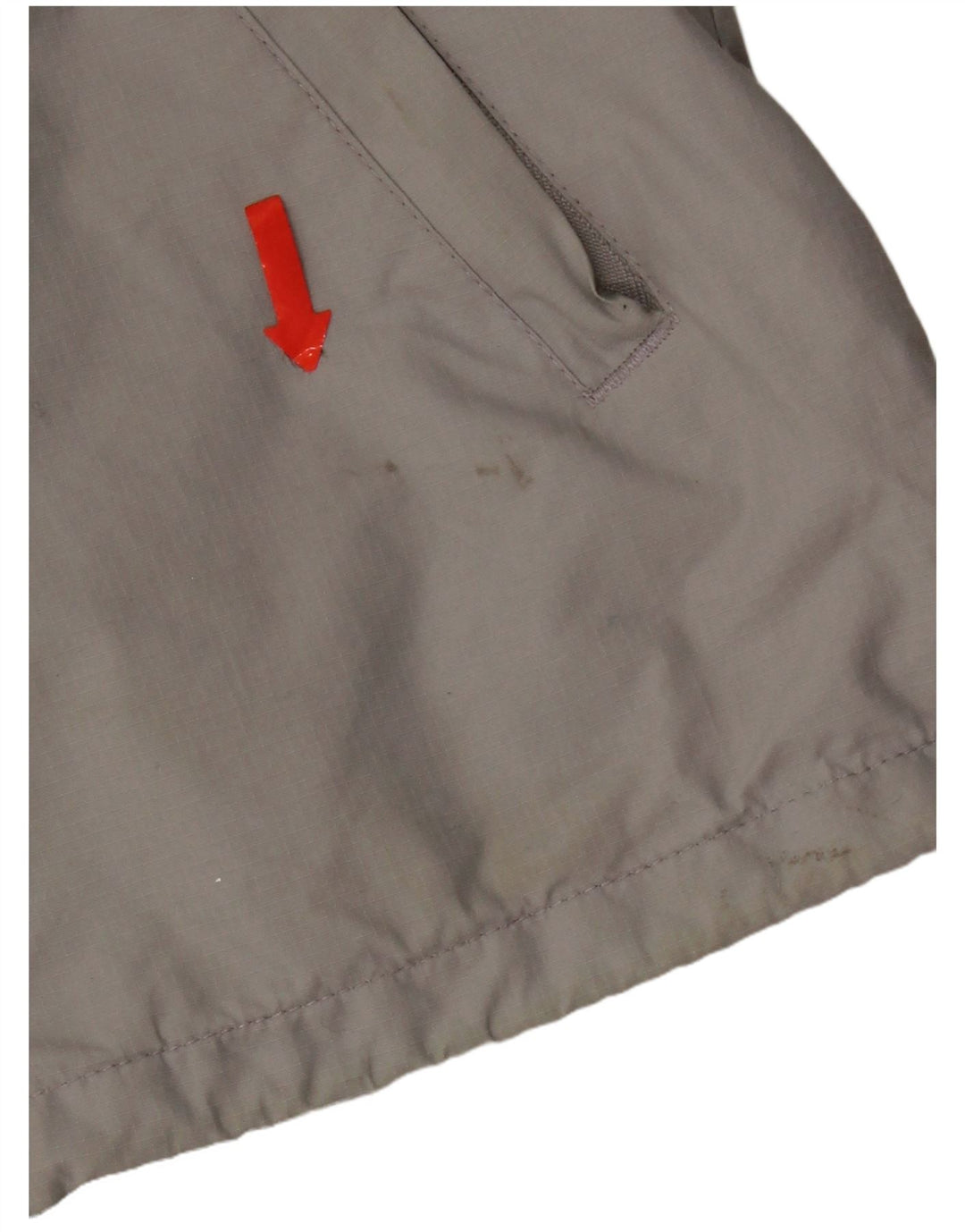 Damska kurtka wiatrówka z kapturem Superdry UK 16, duża, szary nylon