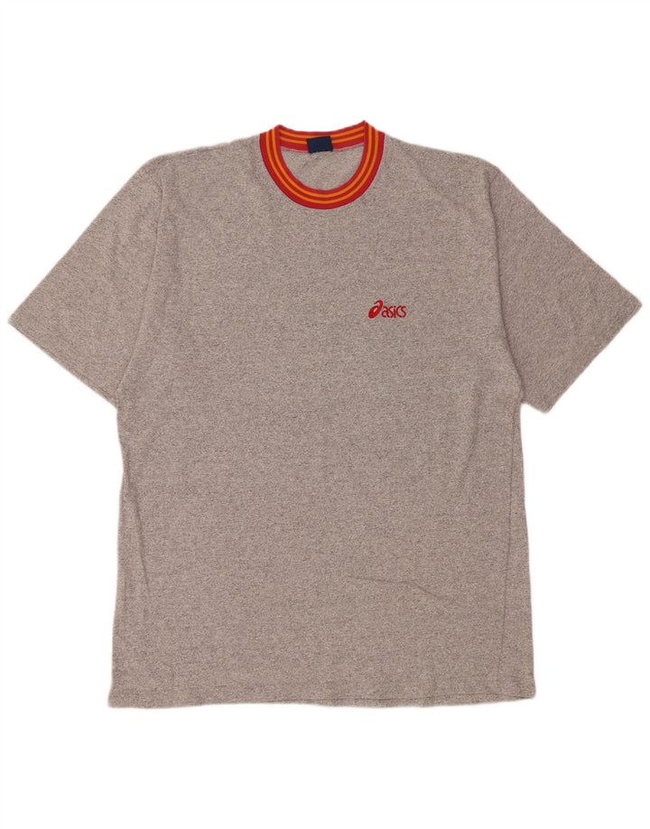 Męska koszulka Asics Top 2XL Szara, nakrapiana bawełna