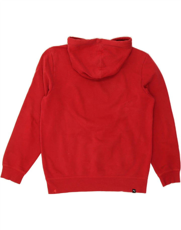 PUMA Mens Graphic Hoodie Jumper Medium Red Cotton Vintage Puma and Second-Hand Puma from Messina Hembry 