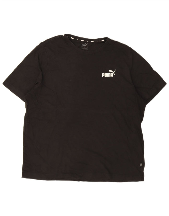T-shirt męski Puma XL, czarny, bawełniany