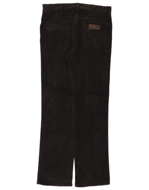 Męskie jeansy Wrangler Texas Stretch Straight W33 L32, czarne, bawełniane