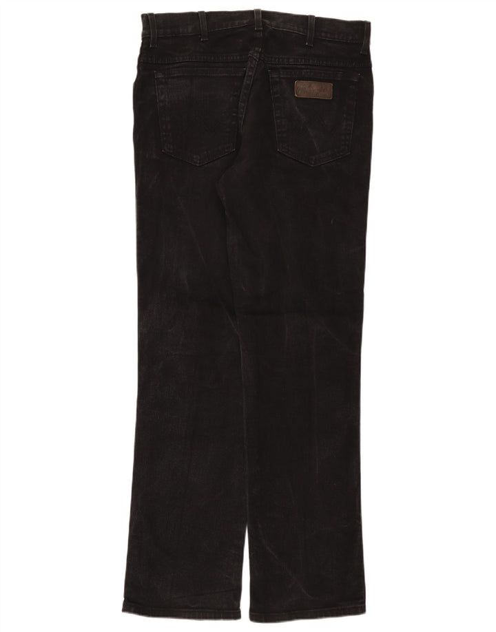 Męskie jeansy Wrangler Texas Stretch Straight W33 L32, czarne, bawełniane