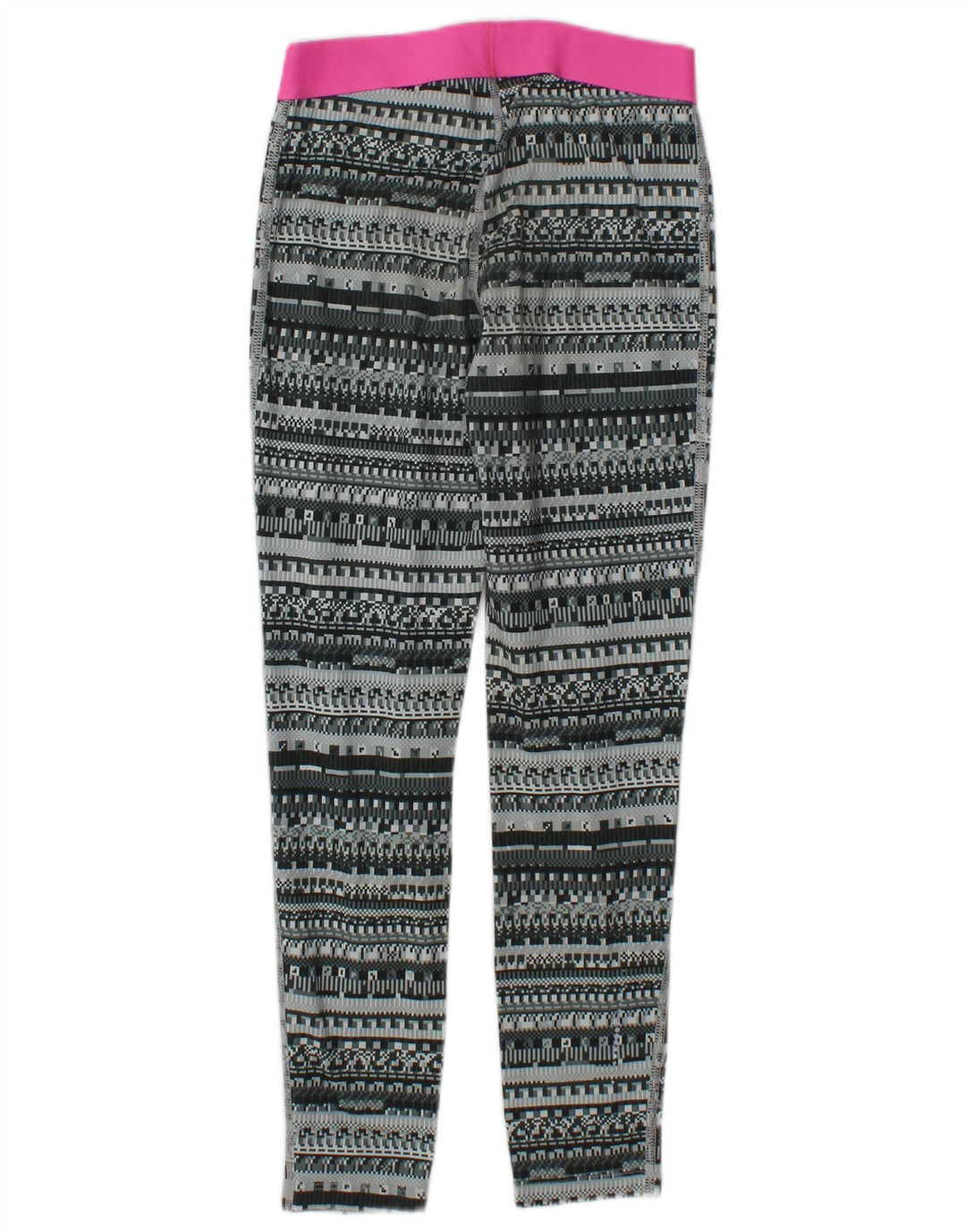 Damskie legginsy Nike Graphic UK 12, średnioszary, geometryczny poliester