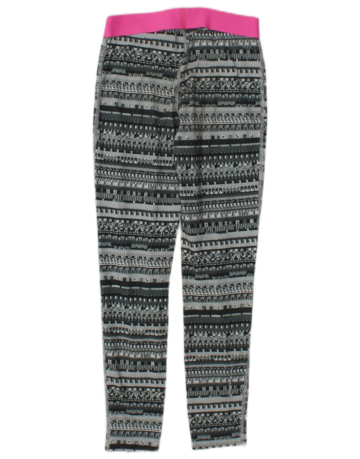 Damskie legginsy Nike Graphic UK 12, średnioszary, geometryczny poliester