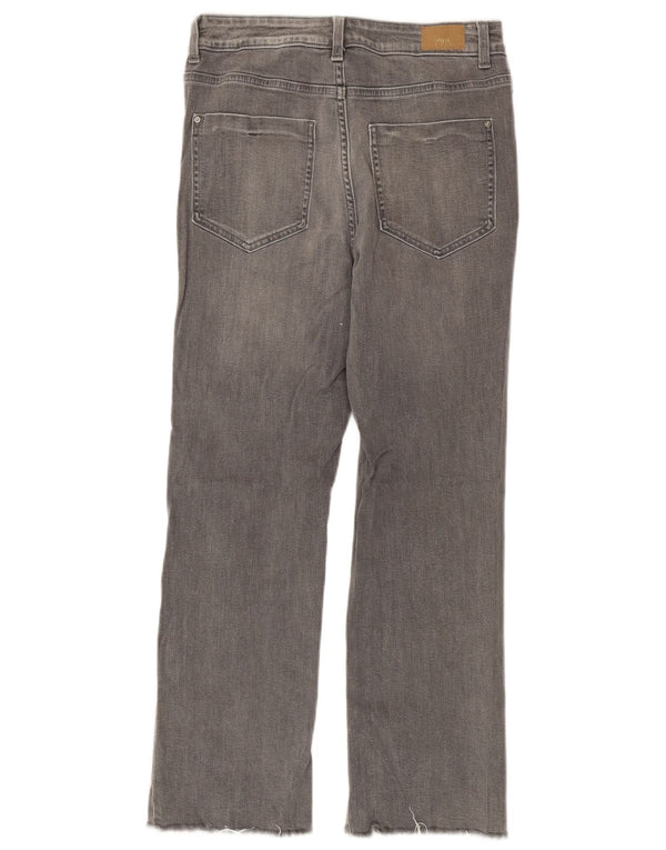 Damskie proste dżinsy Zara EU 38 Small W28 L26 Szara bawełna