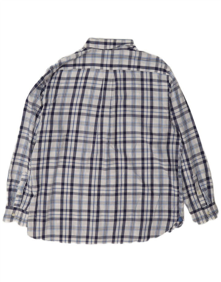 Koszula flanelowa męska Chaps XL, bawełniana w granatową kratę
